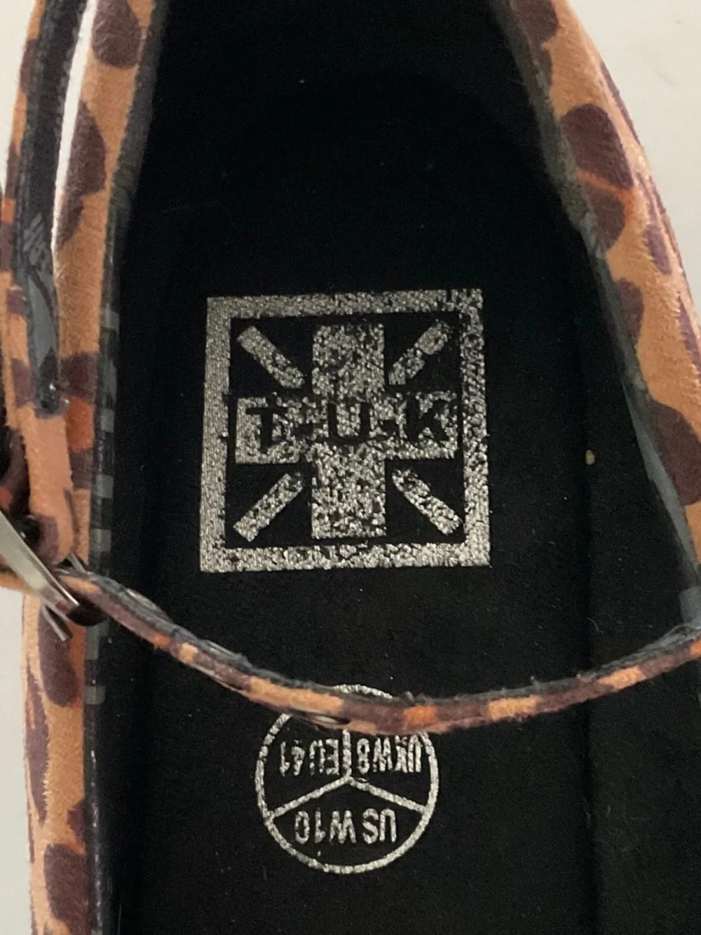 T.U.K. Creepers Pointed Toe Ankle Strap Platform Ballet Style Shoes Size 10 NEW - Picture 3 of 8